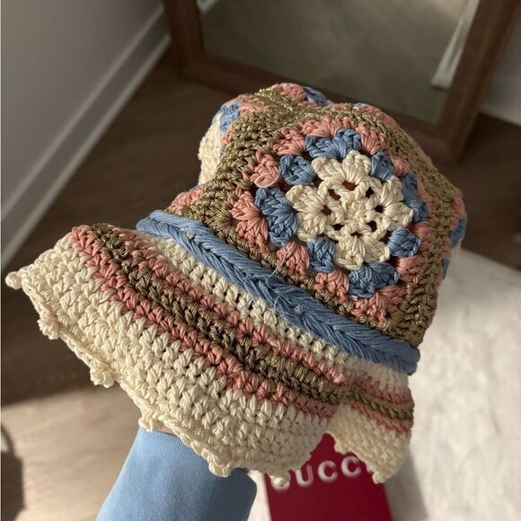 Gucci patterned Knitted Beanie bucket Hat main image 8